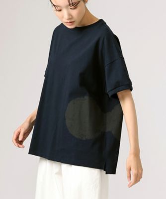 グッパトップ　サークルプリントのシンプルＴシャツ　１３１８２５２－７