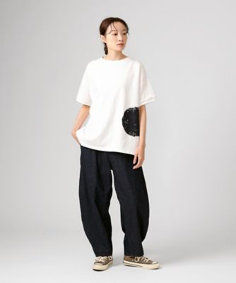 グッパトップ　サークルプリントのシンプルＴシャツ　１３１８２５２－７