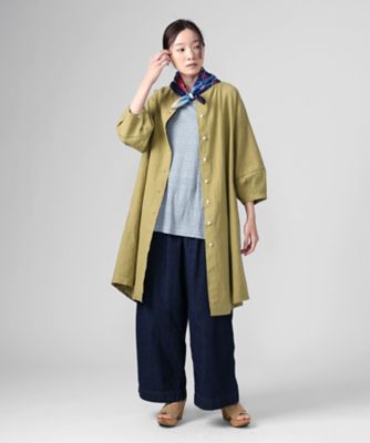 ファビオ 袖切り替えの綿麻チュニック 1318752ー10 | BASCO