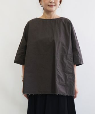 ＜BASCO (Women/大きいサイズ)＞トト　大きなポケットのコットンプルオーバー