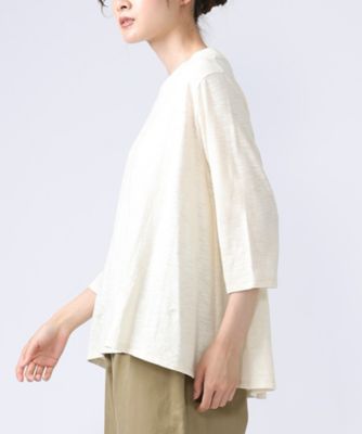 アナントップ七分袖 シンプルなAライントップス 1322753－7