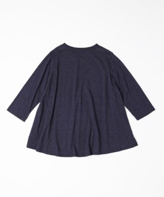 アナントップ七分袖 シンプルなAライントップス 1322753－7