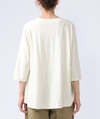 アナントップ七分袖 シンプルなAライントップス 1322753－7