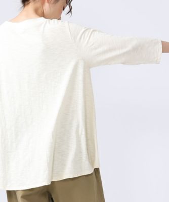 アナントップ七分袖 シンプルなAライントップス 1322753－7