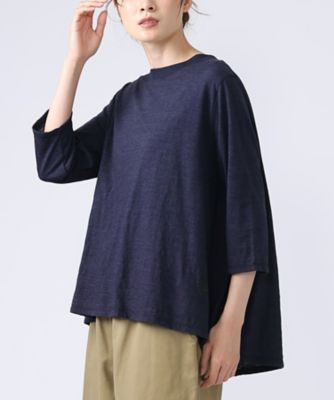 アナントップ七分袖 シンプルなAライントップス 1322753－7