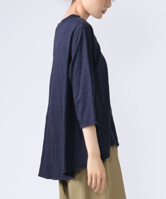 アナントップ七分袖 シンプルなAライントップス 1322753－7