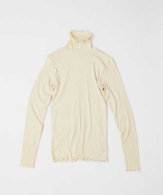 【送料無料】BASCO (Women/大きいサイズ)/バスコ メリダタートル・D メロー仕上げの柔らかなタートルネック1322953ー7 アイボリー トップス【三越伊勢丹/公式】