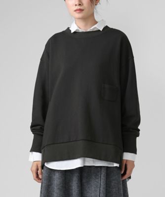 ＜BASCO (Women/大きいサイズ)＞アンリトップ　オーバーサイズの裏毛カットソー　１３２３０５３ー７