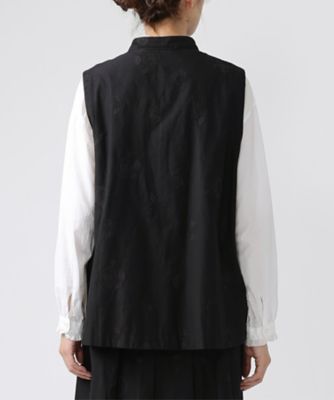 ブラックレザー クロス刺繍 ベスト M ブラックレザー クロス刺繍 ベスト M ブラックレザー クロス刺繍