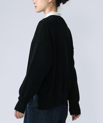 ポレットカーデ 強撚綿サイドスリットカーデ 1324253ー10
