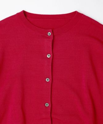 ポレットカーデ 強撚綿サイドスリットカーデ 1324253ー10