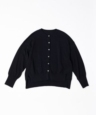 ポレットカーデ 強撚綿サイドスリットカーデ 1324253ー10