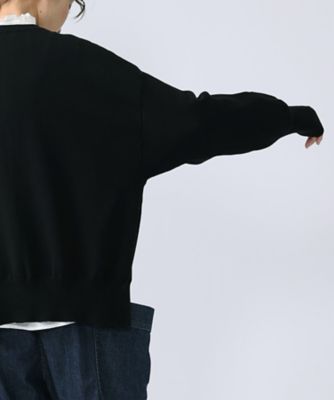 ポレットカーデ 強撚綿サイドスリットカーデ 1324253ー10