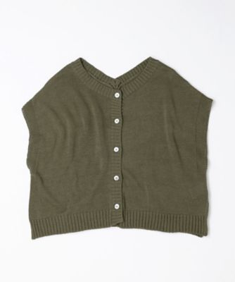 24ss【BASCO】和紙糸2WAYクロップドニットベスト　日本製 24ss【BASCO】和紙糸2WAYクロップドニットベスト 日本製 24ss
