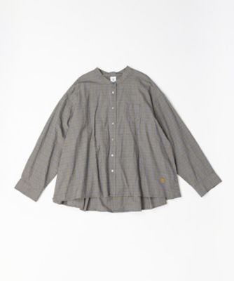 ＜BASCO (Women/大きいサイズ)＞アンジェ・グレン・４　オリジナルグレンチェックの後ろタックブラウス　プラスサイズ　１３２８３５３－５４