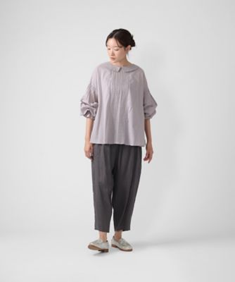 マオパンツ麻・20 リネン素材の後ろビックポケットパンツ