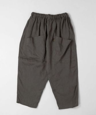 マオパンツ麻・20 リネン素材の後ろビックポケットパンツ