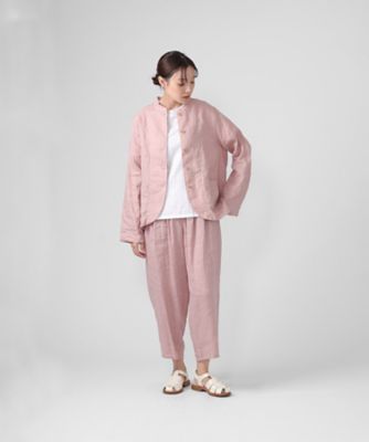 マオパンツ麻・20 リネン素材の後ろビックポケットパンツ