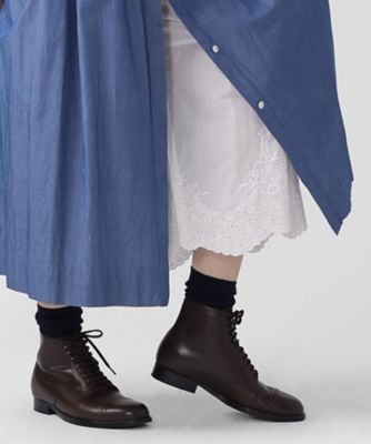 ＜BASCO (Women/大きいサイズ)＞ペチパルセミ・Ｖ　カットワーク刺繍レースのレイヤードぺチパンツ　ショート丈　１４０１９６１ー１０