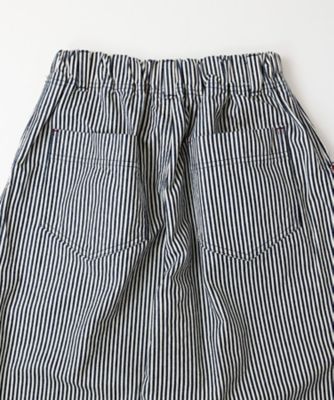 ライパンツ・ヒッコリー　コクーンシルエットのロングパンツ