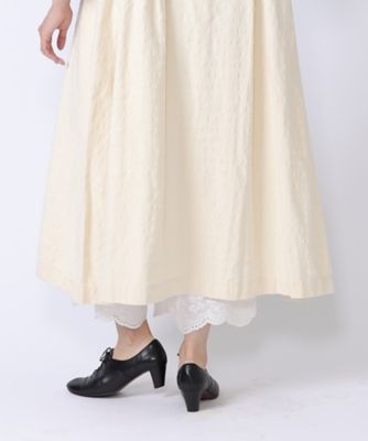 ペチパル・Ｕ　花刺繍レースのレイヤードぺチパンツ　１４０５０５１ー１０