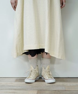 BASCO (Women/大きいサイズ)/バスコ ペチパルセミ・Ｕ　花刺繍レースのレイヤードぺチパンツ　ショート丈　１４０５１５１ー１０