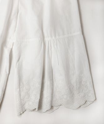 ペチパルセミ・Ｕ　花刺繍レースのレイヤードぺチパンツ　ショート丈　１４０５１５１ー１０