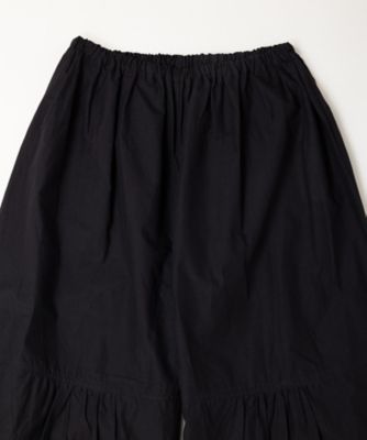 ペチパルセミ・Ｕ　花刺繍レースのレイヤードぺチパンツ　ショート丈　１４０５１５１ー１０