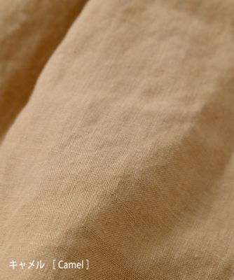 イズパンツ・Ｄ　裾ボタンのテーパードリネンパンツ　１４０８３５１ー１０