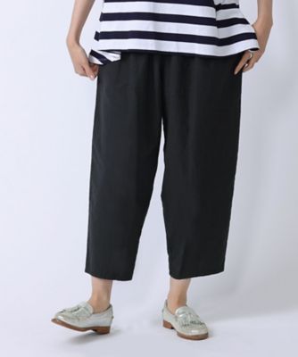 マオパンツ・16 綿麻バックサテンの後ろビッグポケットパンツ