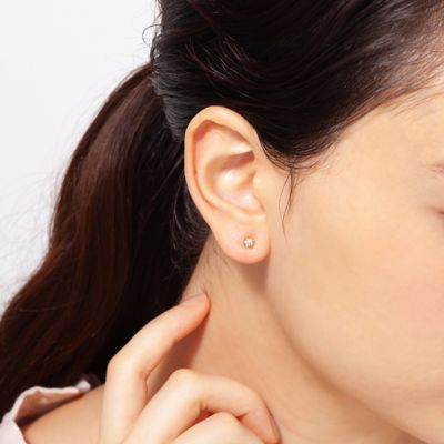 K18イエローゴールド ピアス | EAU DOUCE 4℃ (Women)/オデュース