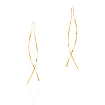 ＜EAU DOUCE ４℃(Women)＞Ｋ１８イエローゴールド　ピアス