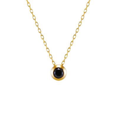 ＜EAU DOUCE ４℃(Women)＞４月誕生石　Ｋ１０イエローゴールド　ネックレス