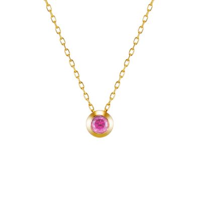 ＜EAU DOUCE ４℃(Women)＞１０月誕生石　Ｋ１０イエローゴールド　ネックレス