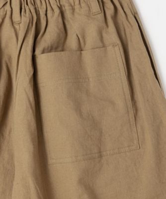 カリンパンツ　綿麻素材のクロップト丈パンツ　１４１３９５２ー１０