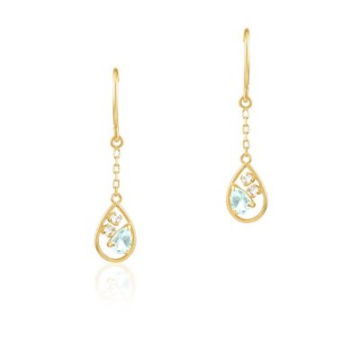 ＜EAU DOUCE ４℃(Women)＞Ｋ１０イエローゴールド　ピアス