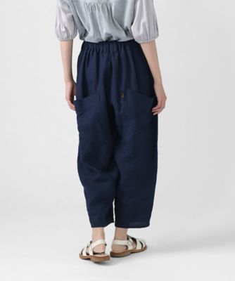 マオパンツ麻・21 リネン素材のビッグポケットパンツ 1414662