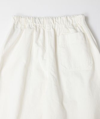 ベルパンツ・D 10オンスホワイトデニムのワイドパンツ