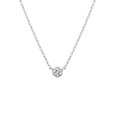 ＜EAU DOUCE ４℃(Women)＞Ｋ１８ホワイトゴールド　ネックレス