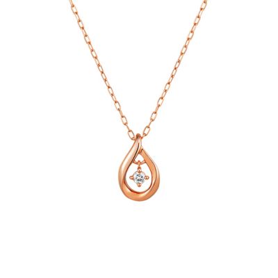 ＜EAU DOUCE ４℃(Women)＞Ｋ１０ピンクゴールド　ネックレス