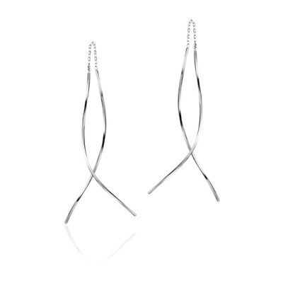 ＜EAU DOUCE ４℃(Women)＞Ｋ１８ホワイトゴールド　ピアス