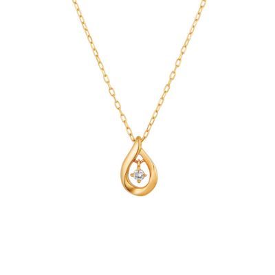 ＜EAU DOUCE ４℃(Women)＞Ｋ１０イエローゴールド　ネックレス