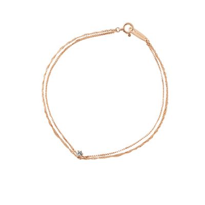 ＜EAU DOUCE ４℃(Women)＞Ｋ１０ピンクゴールド　ブレスレット