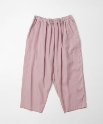 ＜BASCO (Women/大きいサイズ)＞マオパンツ麻・２０ー４　リネン素材の後ろビックポケットパンツ　プラスサイズ　１４１８３６１ー１０