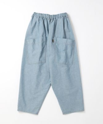 マオパンツ２０　インディゴオックス素材のビッグポケットパンツ　１４１９０５２ー３