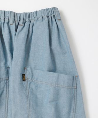 マオパンツ２０　インディゴオックス素材のビッグポケットパンツ　１４１９０５２ー３