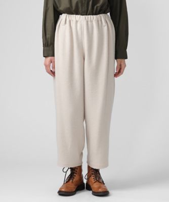 マオパンツ23 圧縮ウール素材裏地付きバックポケットパンツ