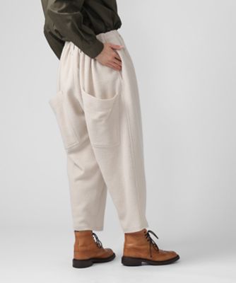 マオパンツ　バスコ　ウ−ル　リネン　べ−ジュ　裏地付き　美品 マオパンツ バスコ ウ−ル リネン べ−ジュ 裏地付き 美品 マオパンツ