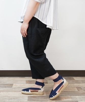 未使用　BASCO バスコ　リネン　マオパンツ マオパンツ麻・19 定番人気のリネン素材 1428552ー10