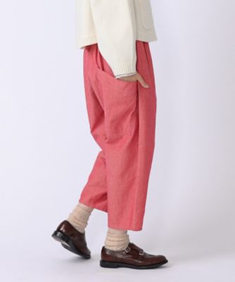 ＜BASCO (Women/大きいサイズ)＞マオパンツ・プラム　コットンツイルのきれいカラーボトム　１４３４３４３ー５４